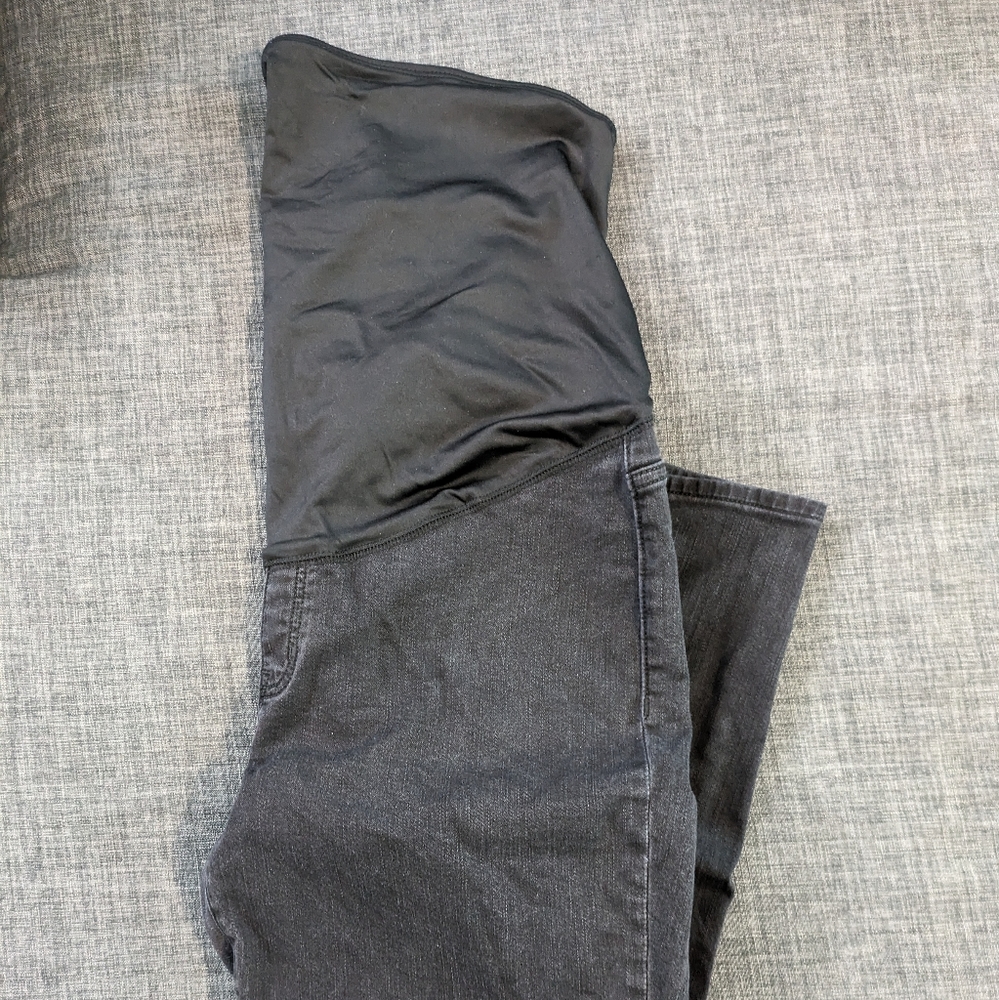 J Crew Factory Black Full Panel Maternity Skinny Jean - Size 32